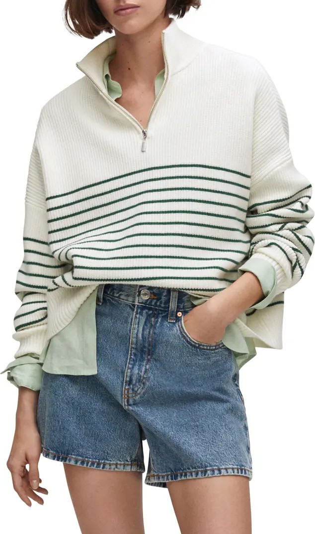 Stripe Half Zip Sweater | Nordstrom