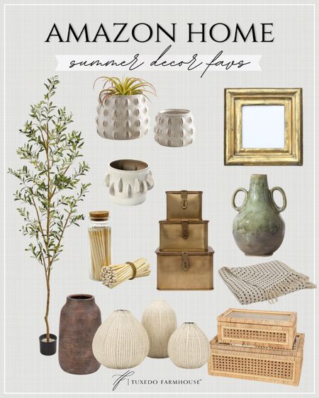 Amazon Home - Summer Decor Faves

Refresh your space for the new season with these gorgeous home accents!

Seasonal, summer, home decor, rattan, vases, boxes, match strikers, trees

#LTKSeasonal #LTKHome