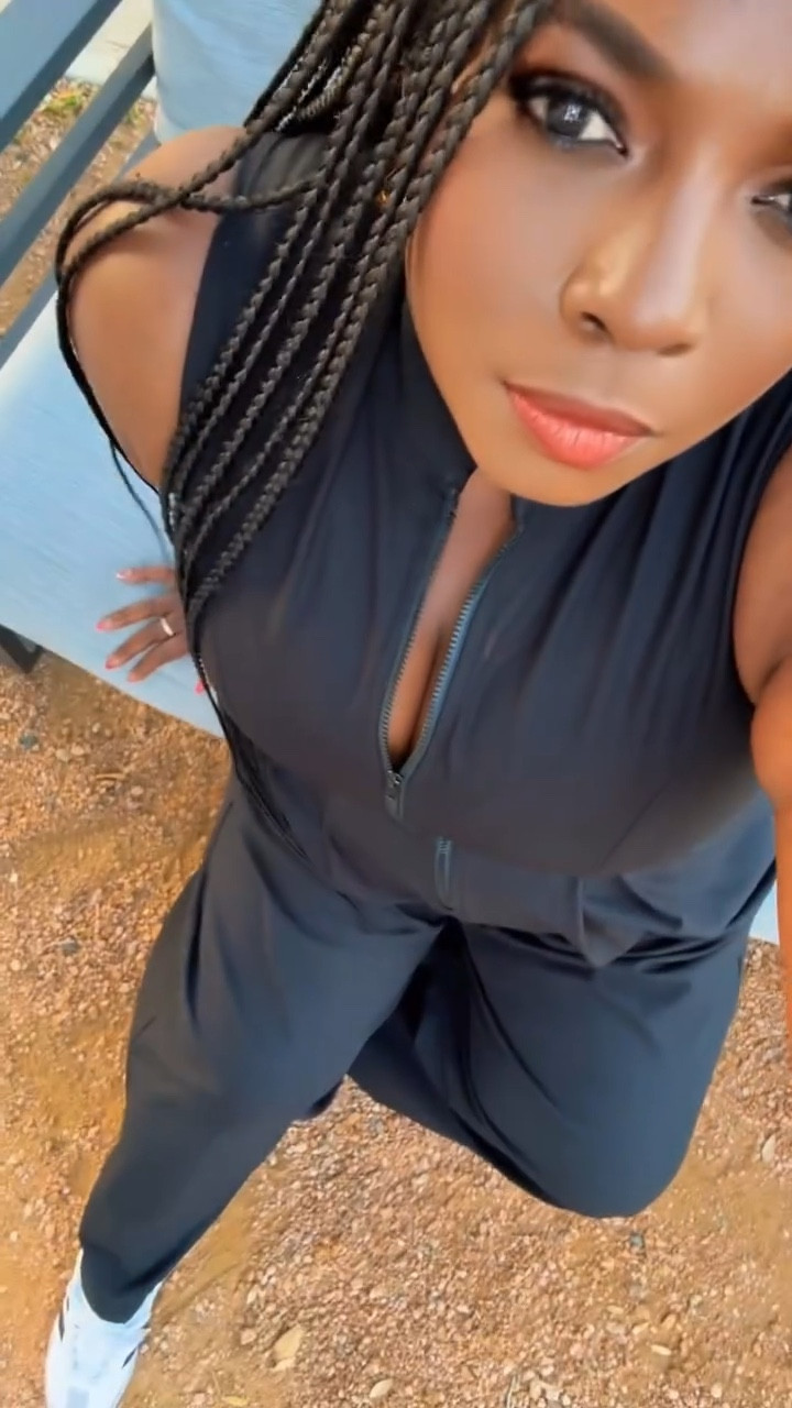 Not even in the mood but I still stepped out looking like this 🖤✨

@amazonfashion 

#ootd #houstonlifestylecreator #reels #explorepage #over40fashion 

houston lifestyle black girl outfit casual jumpsuit everyday fashion effortless style outfit of the day.