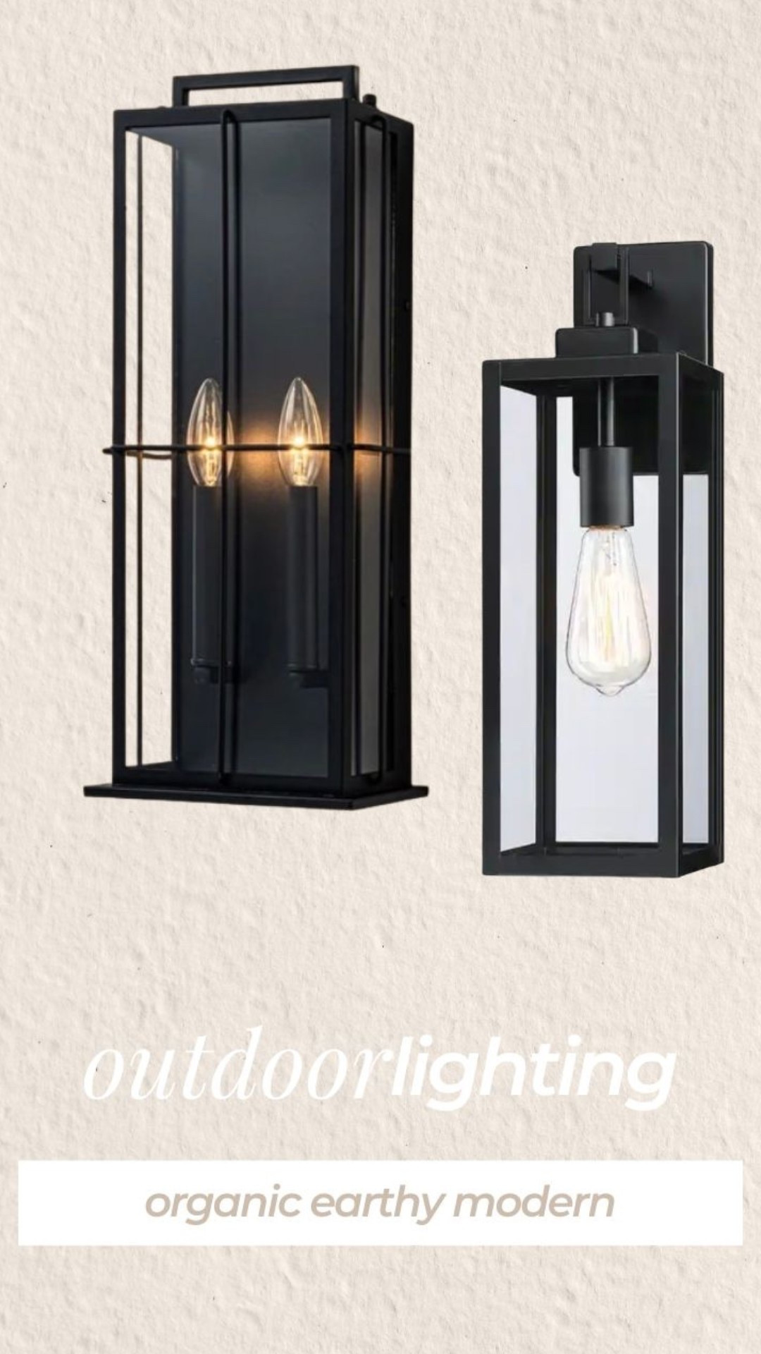 outdoor lighting is just as difficult to choose as interior but just remember that it should complement your exterior material selections - not outshine it. 🫶🏼 

Home lighting build new home custom lights organic modern earthy 

#LTKSaleAlert #LTKdayinmylife #LTKHome