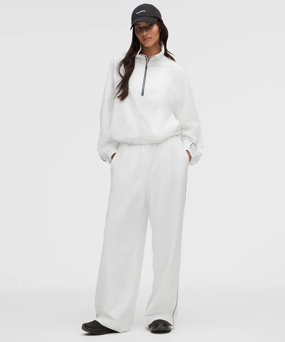 Seersucker WovenAir High-Rise Pleated Pant   Regular | lululemon (AU)