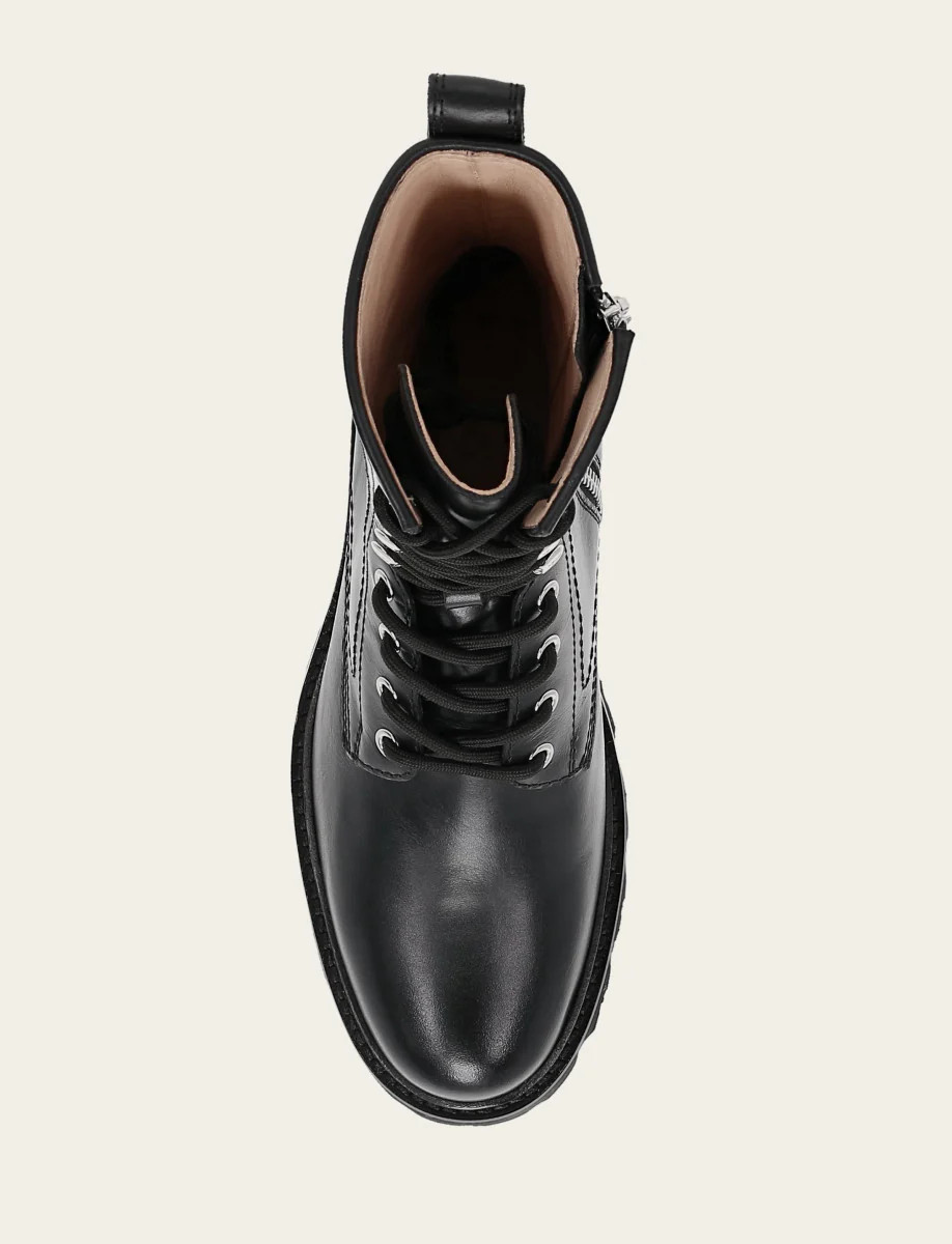 Women's Black Olivia Combat Boots | The Frye Company | FRYE