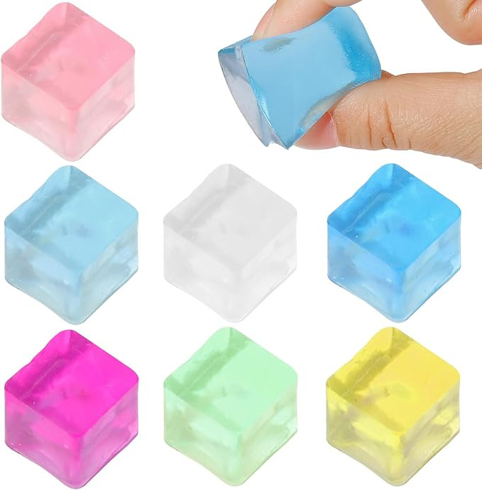 Ice Cube Sensory Toys 24 Pcs Squishy Fidget Stress Cube for Adults Kids Anxiety Stress Relief Han... | Amazon (US)