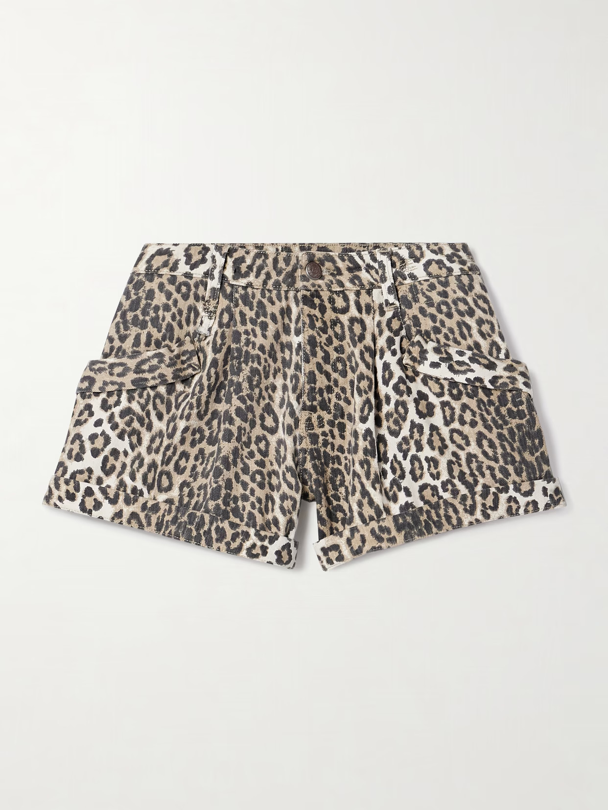 R13 - Jodphur Leopard-print Denim Shorts - Animal print | NET-A-PORTER (US)