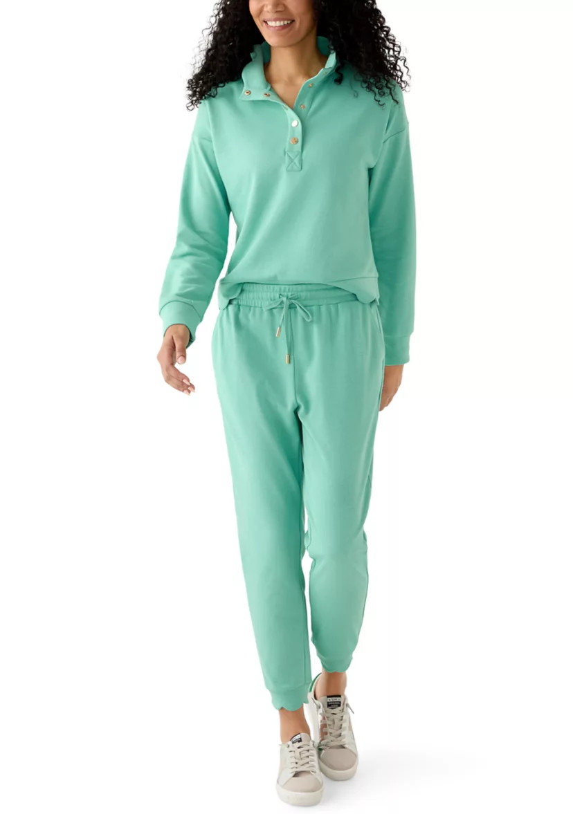 Women's Scallop Hemmed Joggers | Belk