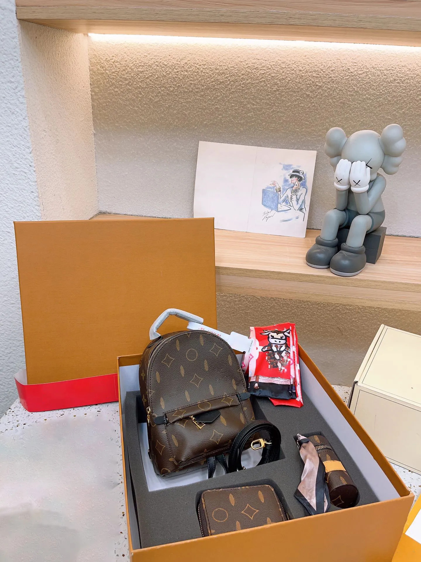 LVBAG palms springs mini backpack gift box set Women's luxury Crossbody Bag Mini purse Large capa... | DHGate