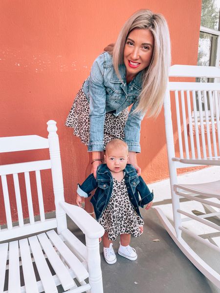Matching mommy and me Leopard mini skater dresses! 