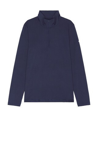 alo Conquer 1/4 Zip Reform Long Sleeve in Blue | FWRD 