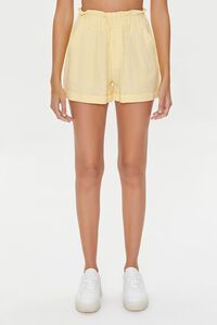 Linen-Blend Paperbag Shorts | Forever 21 (US)