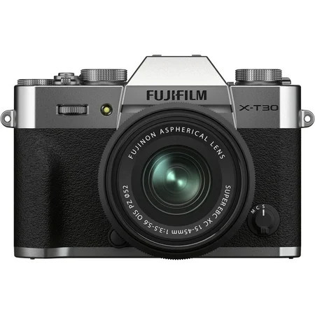 FUJIFILM X-T30 II Mirrorless Camera with XC 15-45mm OIS PZ Lens (Silver) | Walmart (US)