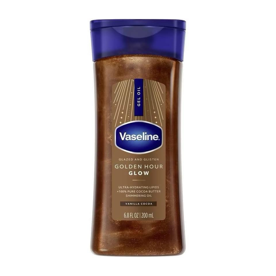 Vaseline Glazed and Glisten Golden Hour Body Gel Oil Glow Vanilla Cocoa Shimmering with Ultra-Hydrating Lipids and 100% Pure Cocoa Butter, 6.8 Oz #ltkbeauty

#LTKFindsUnder50 #LTKBeauty