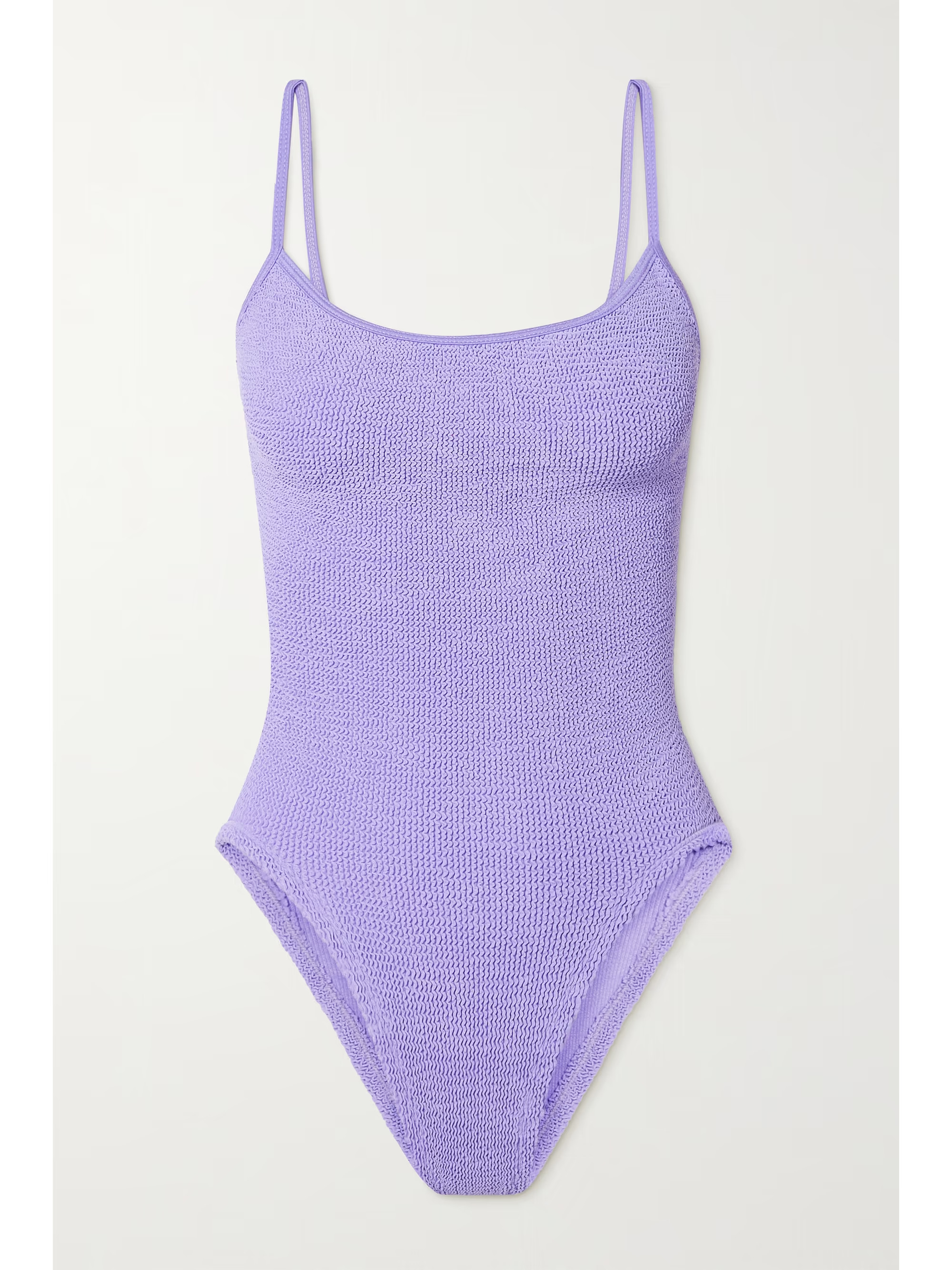 + NET SUSTAIN  Pamela seersucker swimsuit | NET-A-PORTER (US)