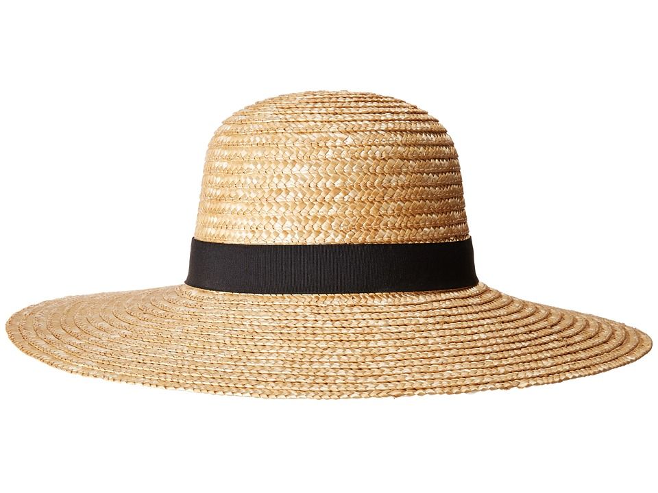 San Diego Hat Company - WSH1108 Round Crown Wheat Straw Sun Brim (Natural) Caps | Zappos