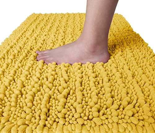 Yimobra Original Luxury Chenille Bath Mat, 24 x 17 Inches, Soft Shaggy and Comfortable, Large Size,  | Amazon (US)