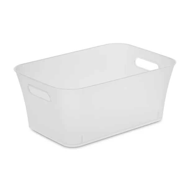 Mainstays Medium Bin Plastic, Clear | Walmart (US)