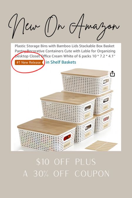 New On Amazon Storage baskets with Bamboo Lids



Number one seller in new releases plastic bins. Trending plastic bins with bamboo lids on sale.

#LTKsalealert #LTKstyletip #LTKfindsunder50