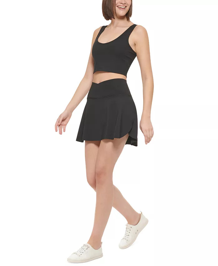 Calvin Klein Women's Crossover Waist Skort & Reviews - Activewear - Women - Macy's | Macys (US)