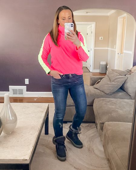 Sometimes a pop of color makes me happy. Vello fleece turtleneck in Small. It’s soooo cozy and soft!

Winter outfit, winter boots, cozy outfit, casual, ski outfit 

#LTKstyletip #LTKshoecrush #LTKSeasonal