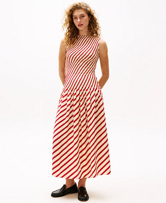 x Sofia Richie Grainge Women's Striped Smocked-Bodice Maxi Dress | Macy's