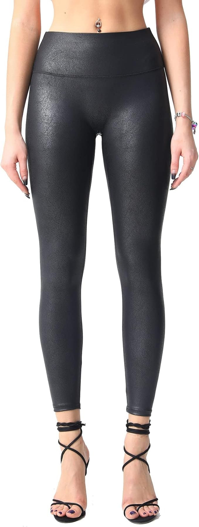 MCEDAR High Elasticity Faux Leather Legging for Women | Amazon (US)