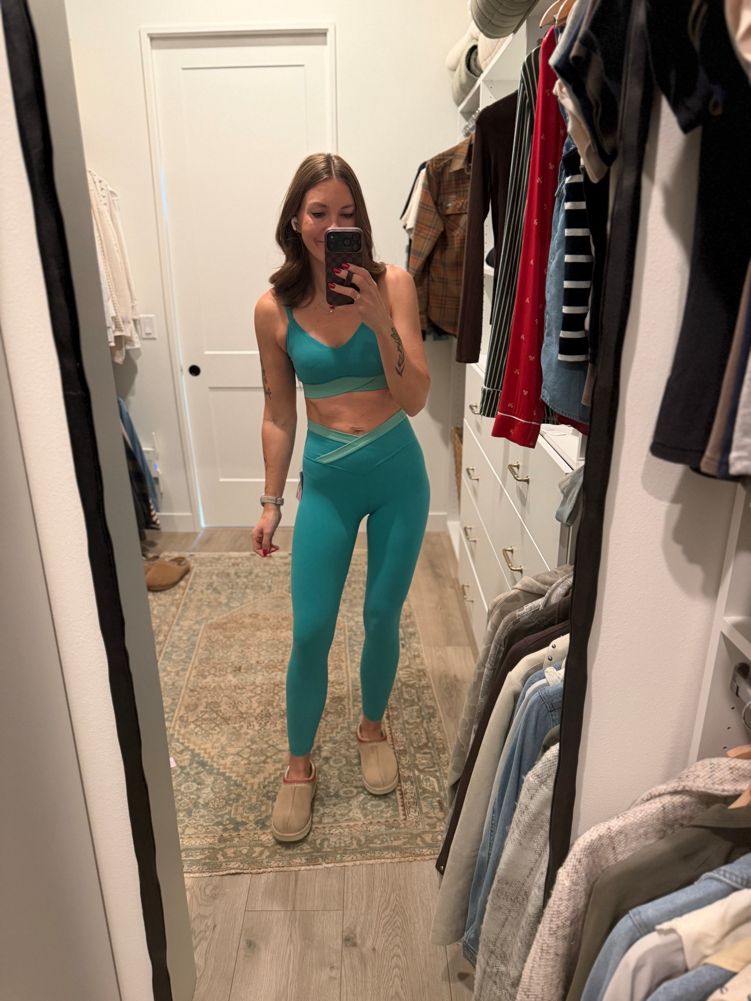 I love this set, I have it in black and wanted to try this tea color and it’s so comfy! Feels high-end, but it’s target! Wearing a S in top and bottoms  

#LTKFindsUnder50 #LTKfitnessgoals #LTKActive