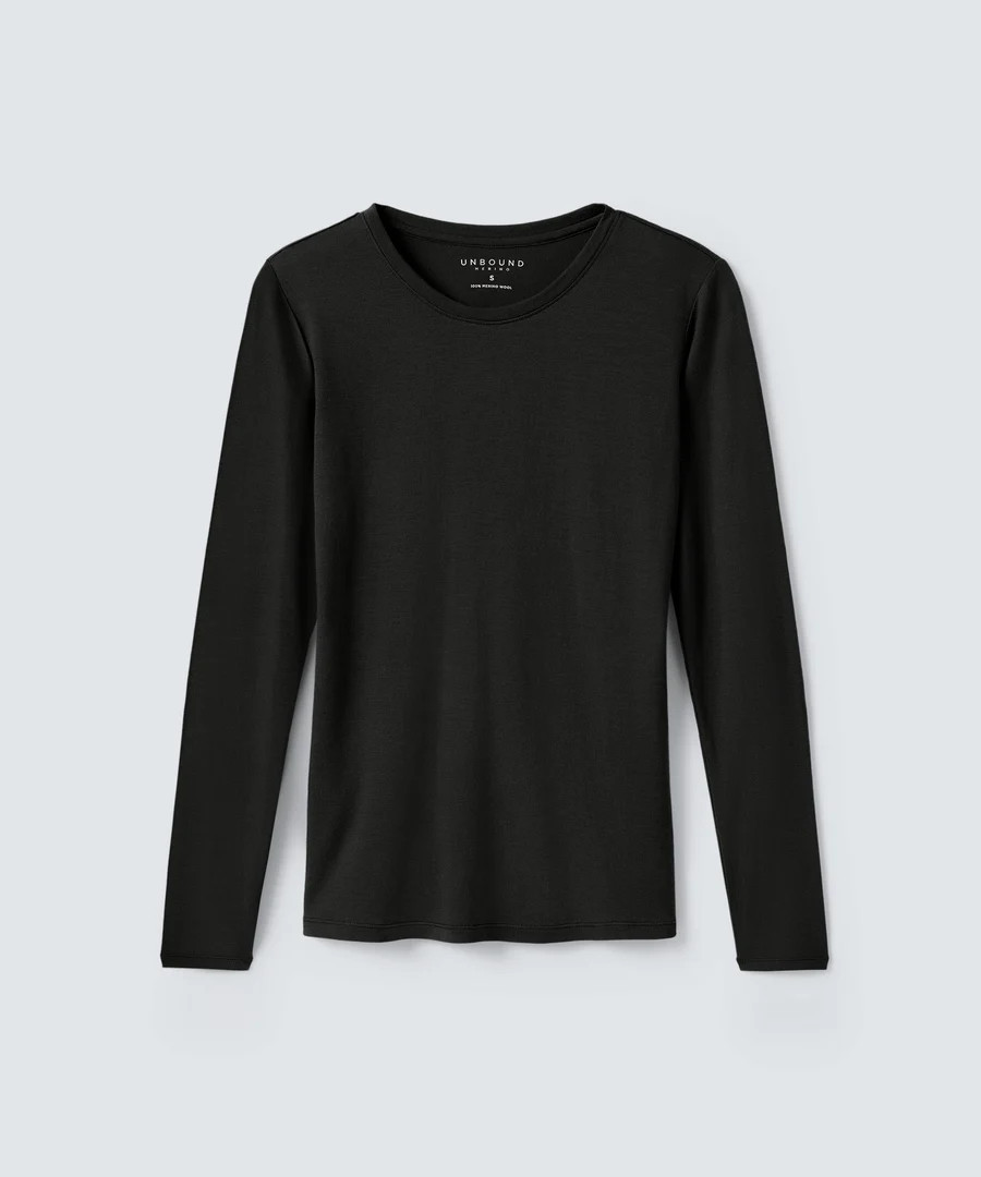 Women's Long Sleeve Merino Crew | Unbound Merino | Unbound Merino