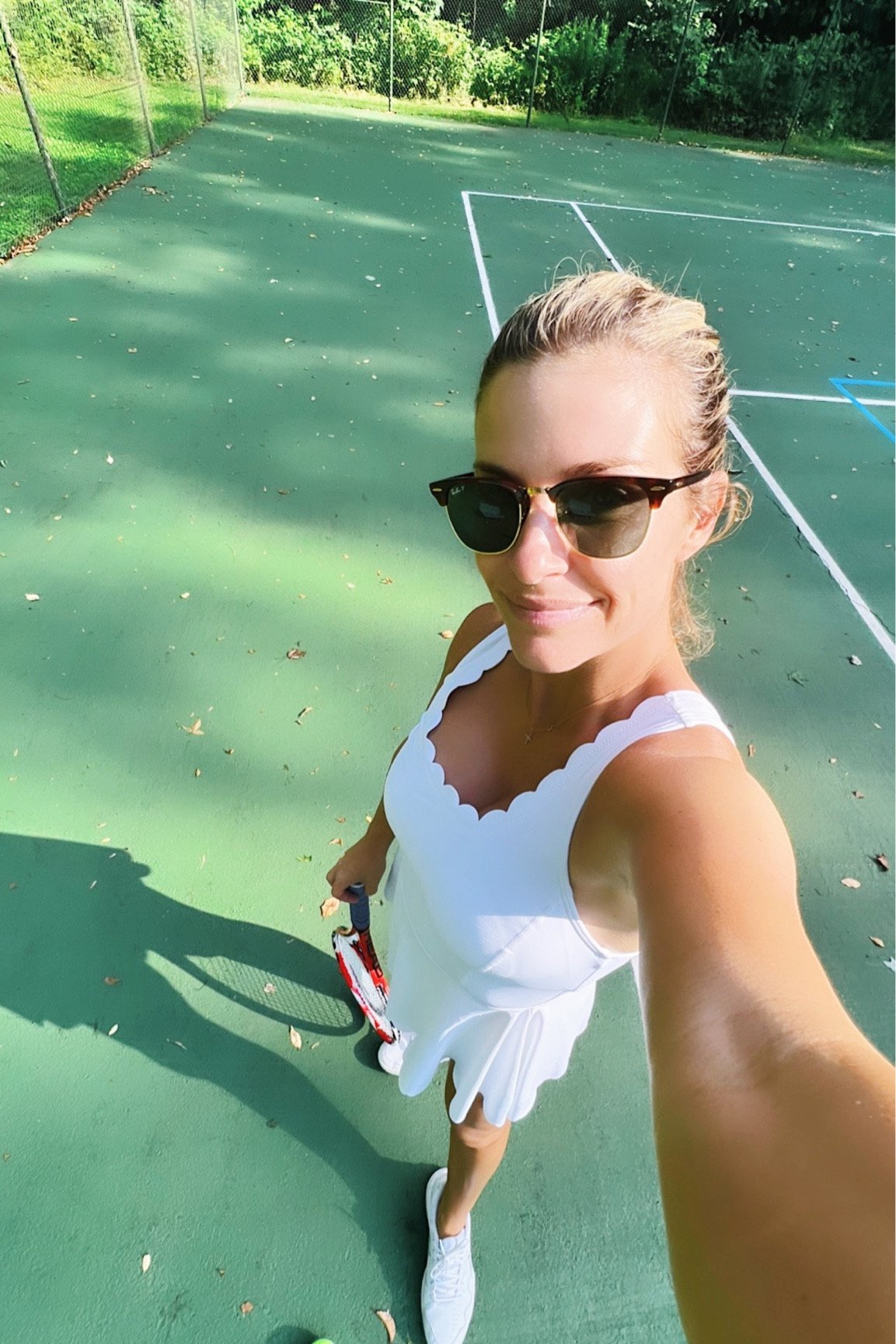 Cutest scalloped tennis dress. Under $50!

#LTKunder50 #LTKFind #LTKFitness