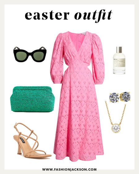 Easter outfit idea. Dress under $120 & heels under $100! #springdress #springfashion #easterdress #mididress #eyelet #under150 #fashionjackson

#LTKSeasonal #LTKunder100 #LTKstyletip