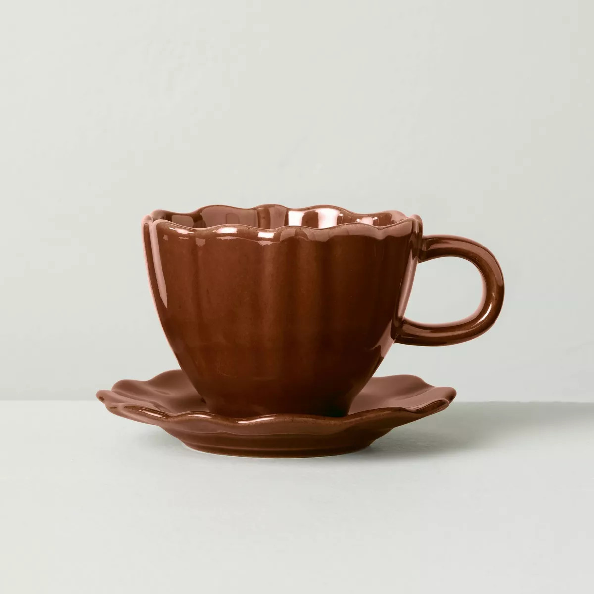 5oz Scalloped Stoneware Espresso Cup - Hearth & Hand™ with Magnolia | Target