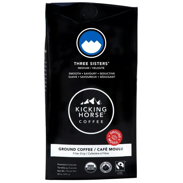 Kicking Horse Coffee Three Sisters Medium Ground Coffee, 10 oz - Walmart.com | Walmart (US)
