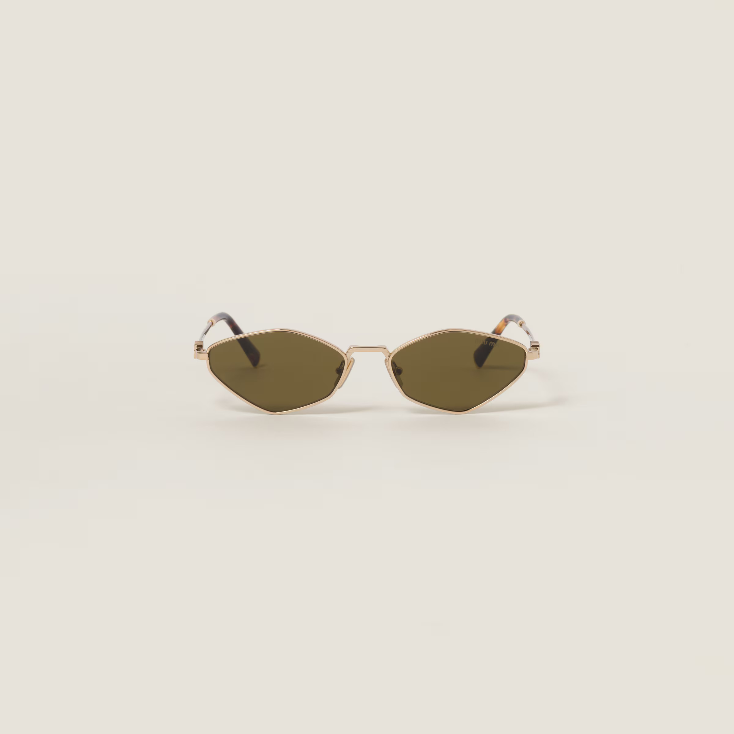 Loden Green Lenses Miu Miu Logo Sunglasses | Miu Miu | Miu Miu US