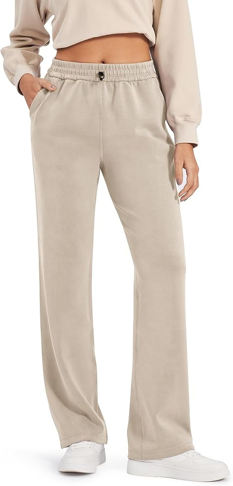 G4Free Smoofit Wide Leg Sweatpants Yoga Pants with Pockets Drawcord Casual Lounge Pants Modal Sof... | Amazon (US)