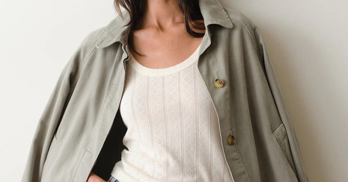 Lexi Pointelle Scoop Tee | Marine Layer