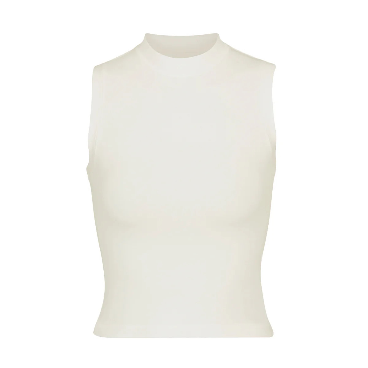 COTTON JERSEY MOCK NECK TANK | SKIMS (US)
