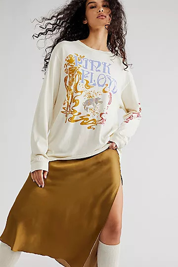 Pink Floyd Swirled Long Sleeve Tee | Free People (Global - UK&FR Excluded)