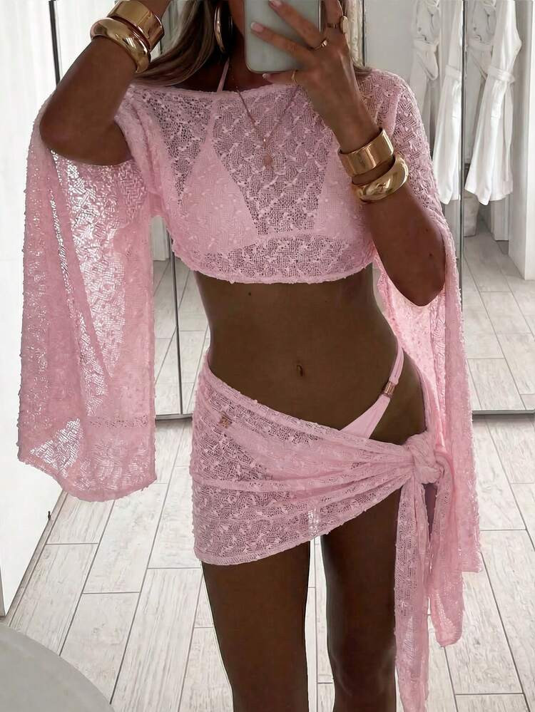 Pink beach set  | SHEIN