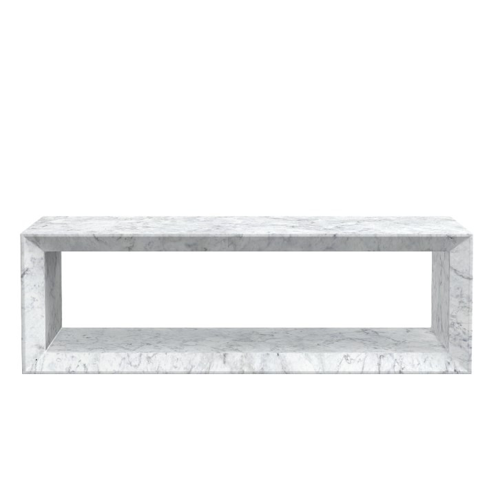 Pierre Coffee Table, White, Marble | Williams-Sonoma
