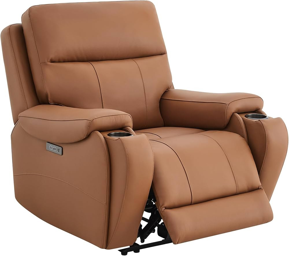 CHITA Power Zero Gravity Recliner Chair, Genuine Leather Recliner Chair for Adults, Adjustable Re... | Amazon (US)