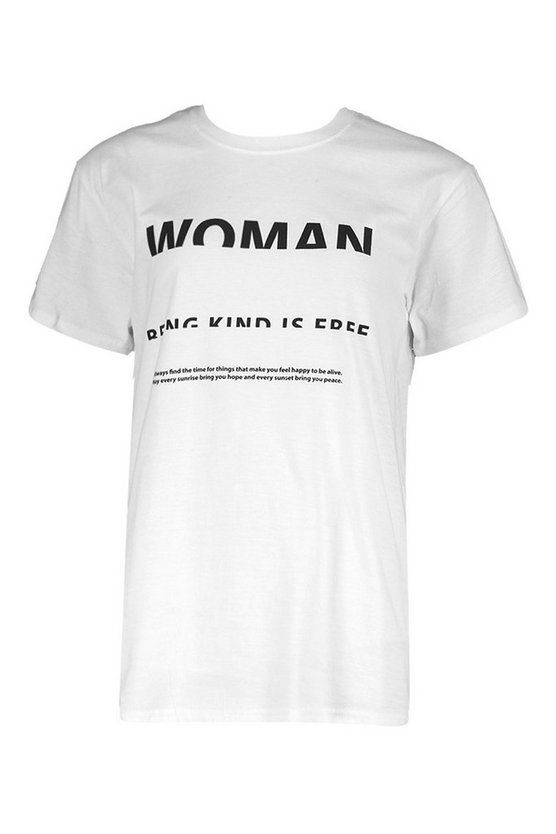 Woman Print T-Shirt | Boohoo.com (US & CA)