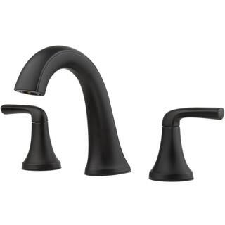 Pfister Ladera 8 in. Widespread 2-Handle Bathroom Faucet in Matte Black-LF-049-LRBB - The Home De... | The Home Depot