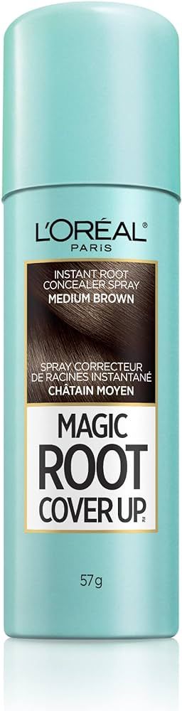 L'Oreal Paris Magic Root Cover Up Gray Concealer Spray, Medium Brown, 2 Oz(Packaging May Vary) | Amazon (US)