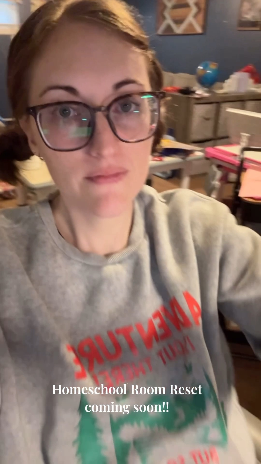 Homeschool room reset… coming soon! 🎒✨ After being sick for a few weeks, I’m finally tackling our resets — and yes, our couch moved from upstairs to downstairs, so the layout is all new 😅.

Full reset video coming later today or tomorrow — can’t wait to share! Linking my homeschool must haves here 🤗

Do you like these little ‘reset’ clips? Should I bring them back?”

#LTKHome #LTKKids #LTKFamily