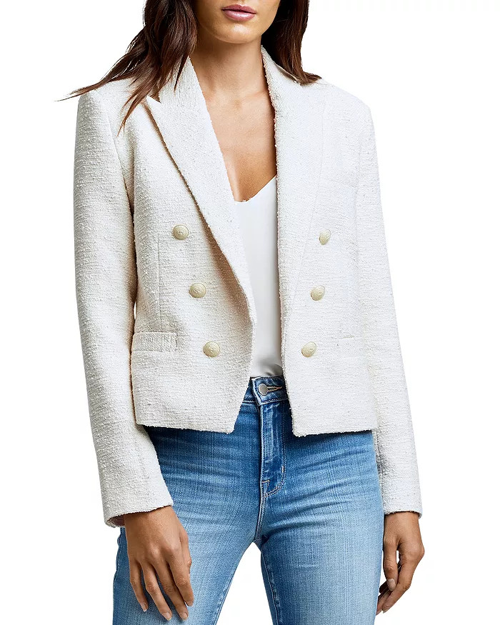 Brooke Double Breasted Cropped Tweed Blazer | Bloomingdale's (US)