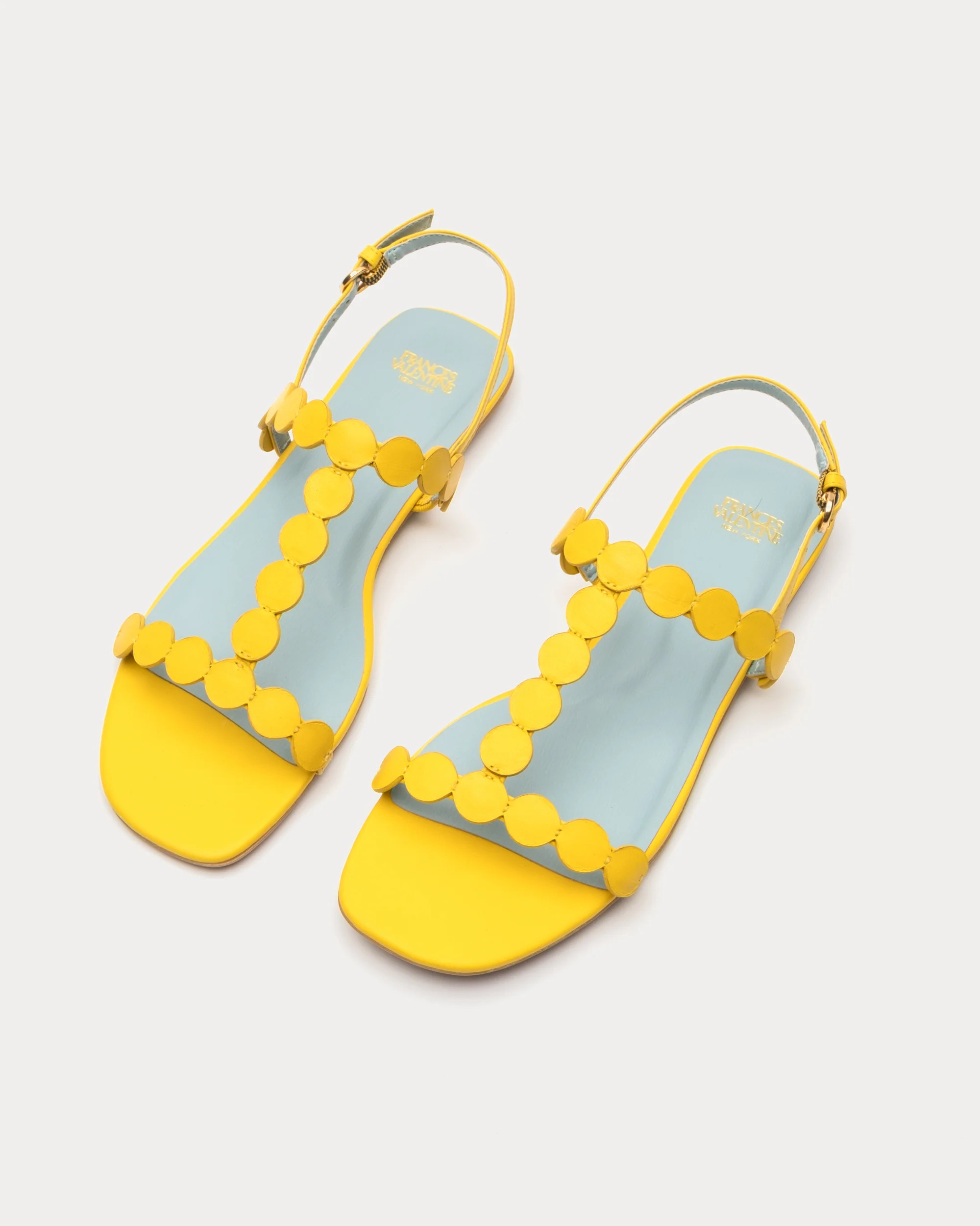 Kiki Mini Dot Flat Yellow | Frances Valentine