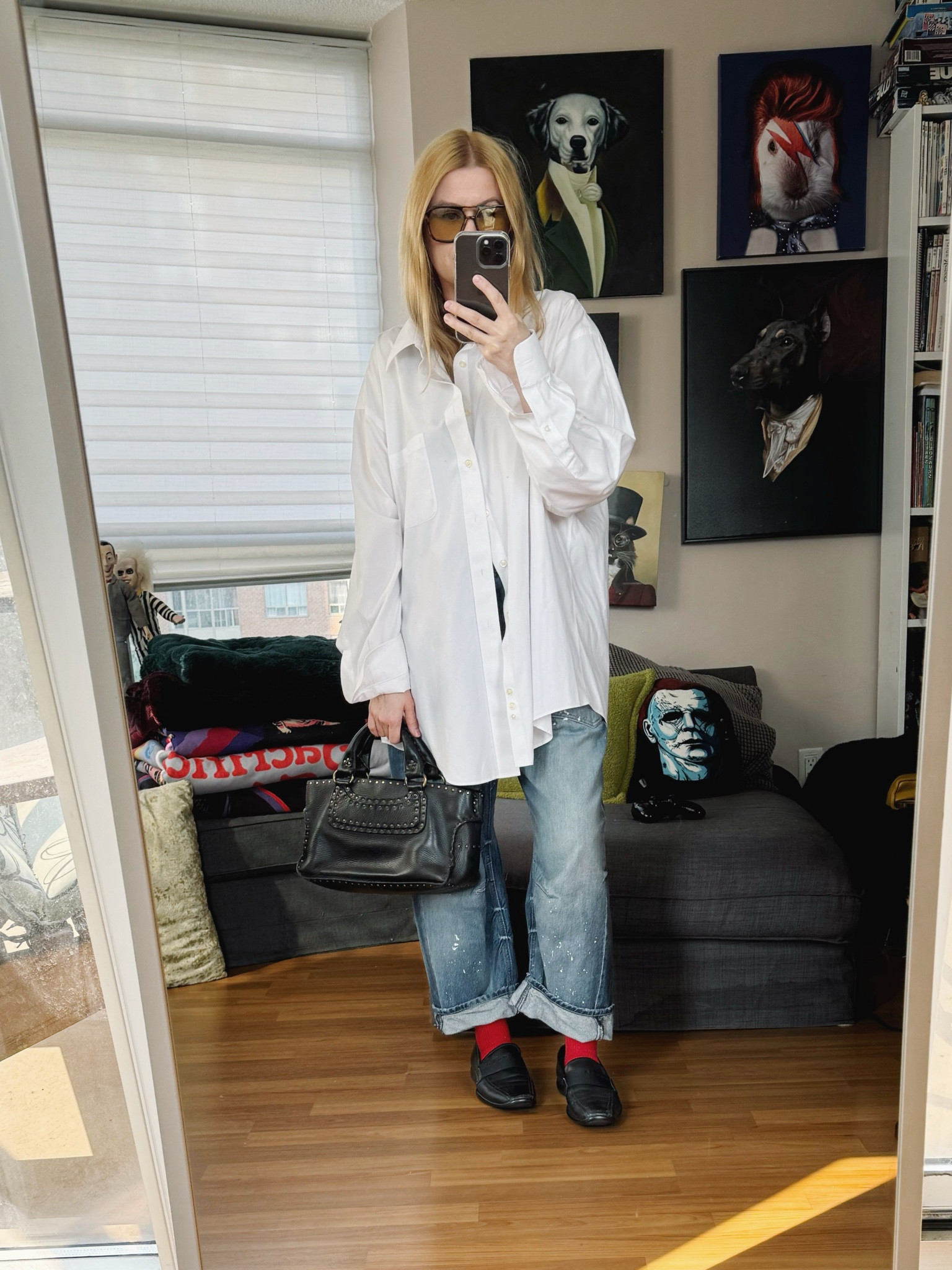 I love when the humidity goes away for a few days.
Style tip: buy a non iron men’s shirt. It makes life easier  
Shirt was thrifted and shoes and bag are vintage. Also the shirt and shoes are men’s. 

 •
#summerlook #vintageceline #vintageprada  #torontostylist #StyleOver40  #secondhandFind #fashionstylist #slowfashion #FashionOver40  #MumStyle #genX #genXStyle #shopSecondhand #genXInfluencer #genXblogger #secondhandDesigner #Over40Style #40PlusStyle #Stylis

#LTKSeasonal #LTKOver40 #LTKStyleTip