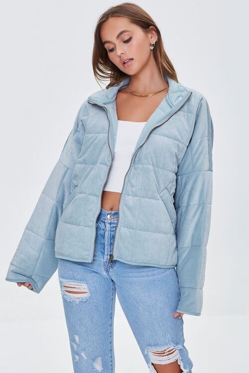 Corduroy Puffer Jacket | Forever 21 (US)