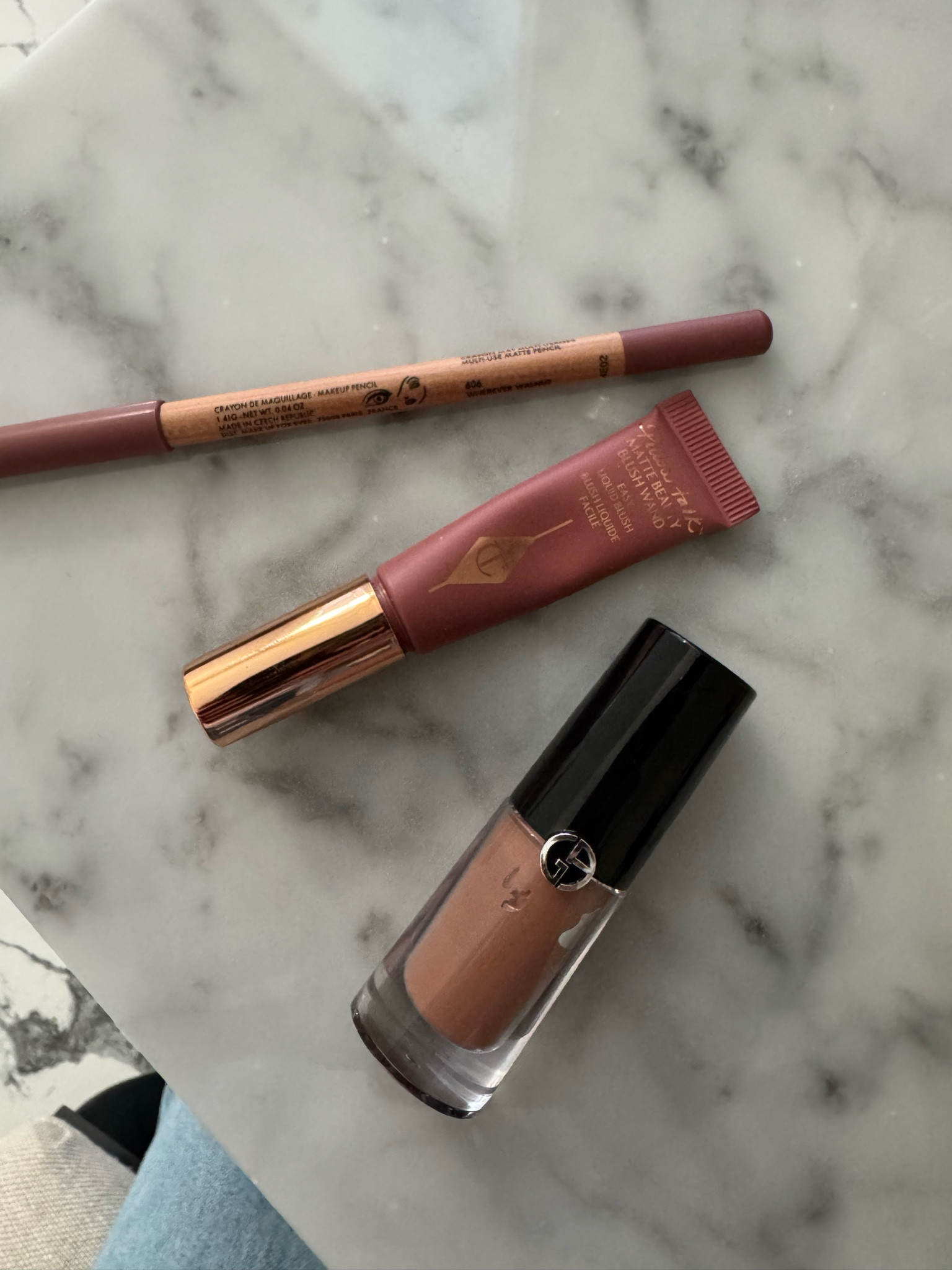 My go-to trio for the ultimate neutral glam look. Makeup Forever’s Wherever Walnut liner for the perfect definition, Charlotte Tilbury’s Pillow Talk Liquid Blush for a soft rosy glow, and Armani’s Eye Tint for that subtle, shimmering finish. Effortless, everyday essentials that never fail to elevate my routine.

#LTKBeauty #LTKWorkwear #LTKOver40