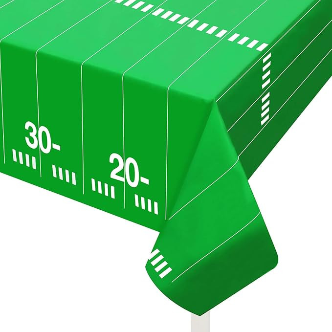 Football Tablecloth,2 Pack Football Table Cover(54”x72”) for Superbowl Decorations,Game Day,T... | Amazon (US)