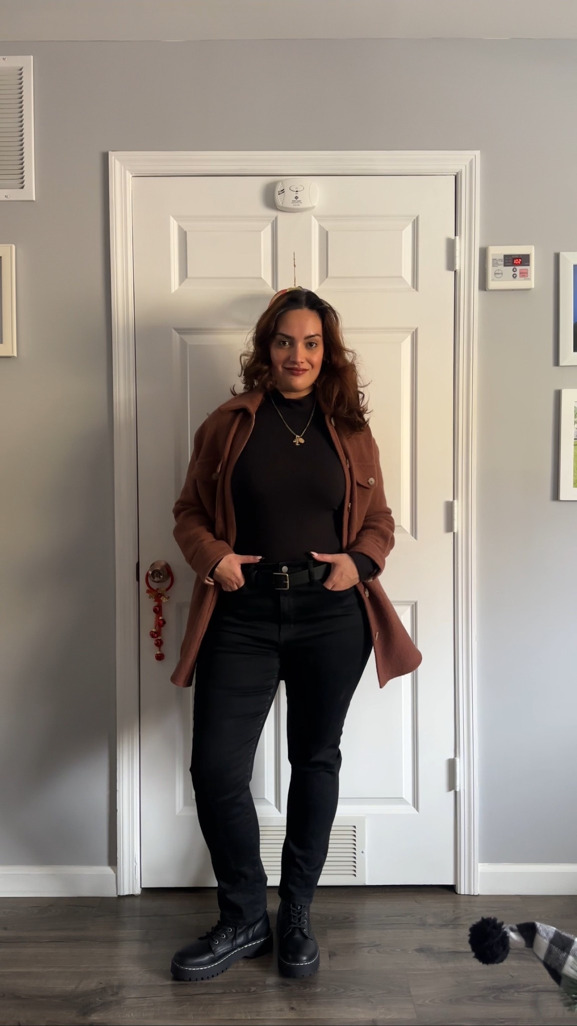 Thanksgiving outfit, thanksgiving outfit ideas, thanksgiving outfit Inspo, casual style, casual outfits, casual ootd, Amazon fashion, Amazon fashion finds, minimal style, effortless style, everyday outfit, shacket style, shacket outfit, all black outfit, midsize fashion, midsize style, outfit ideas, outfit Inspo, affordable fashion, black high rise jeans, black combat boots, black chunky boots, edgy style, black bodysuit style. 

#LTKootd #LTKStyleTip #LTKMidsize