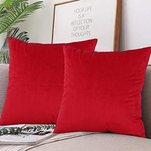 4-Pack 100% Cotton Comfortable Solid Decorative Throw Pillow Case Square Cushion Cover Pillowcase Su | Amazon (US)